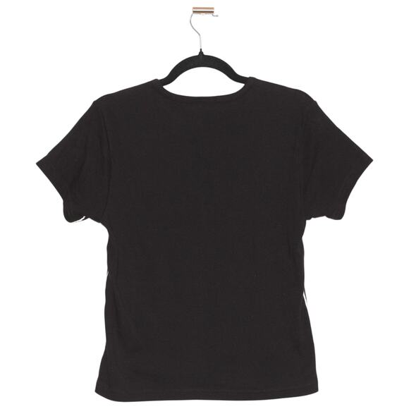 Vintage Polo Jeans Ralph Lauren Black T-shirt 100% Cotton Size Large - Picture 4 of 5